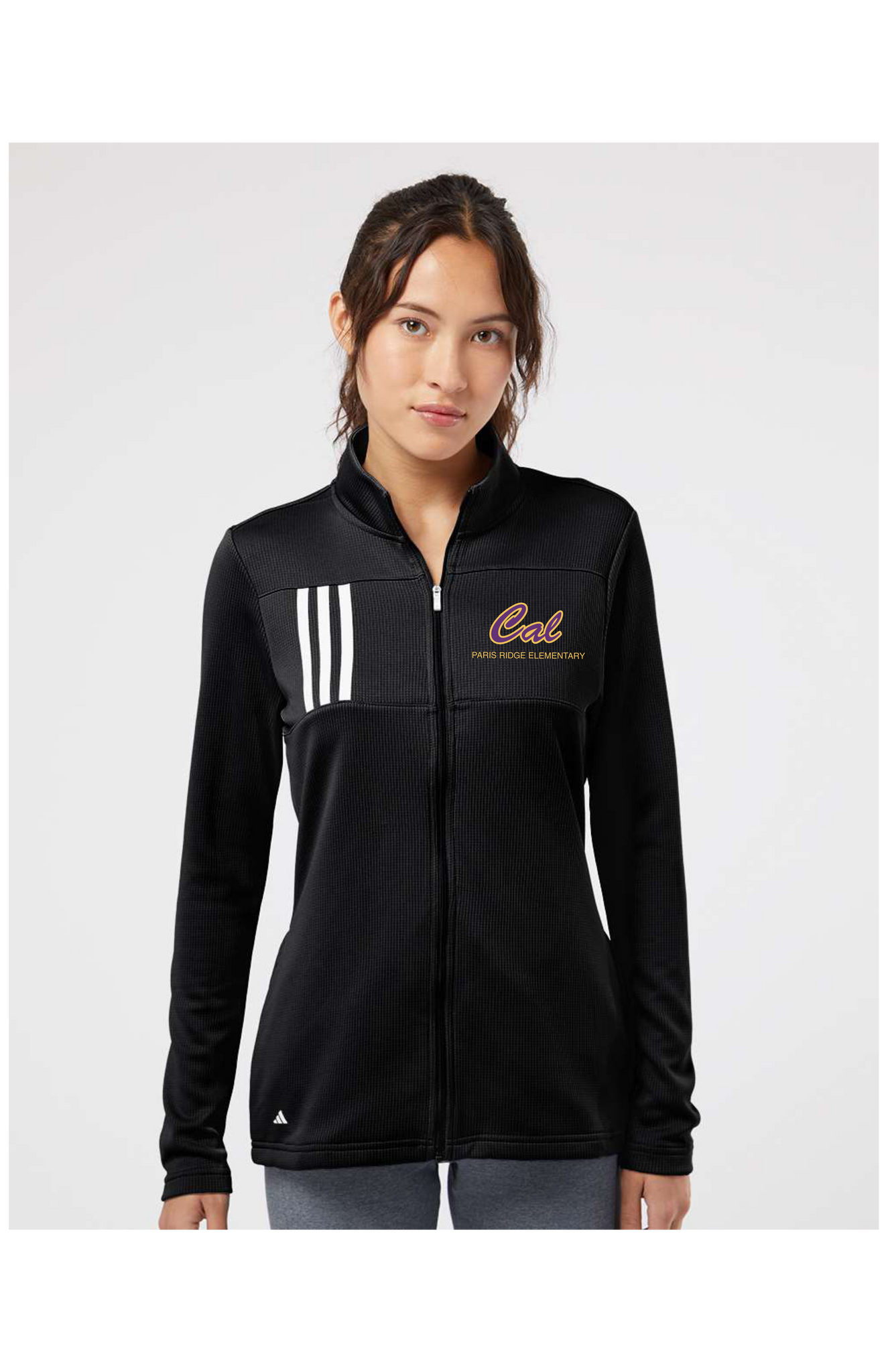 Adidas Women's 3 Stripe Full Zip