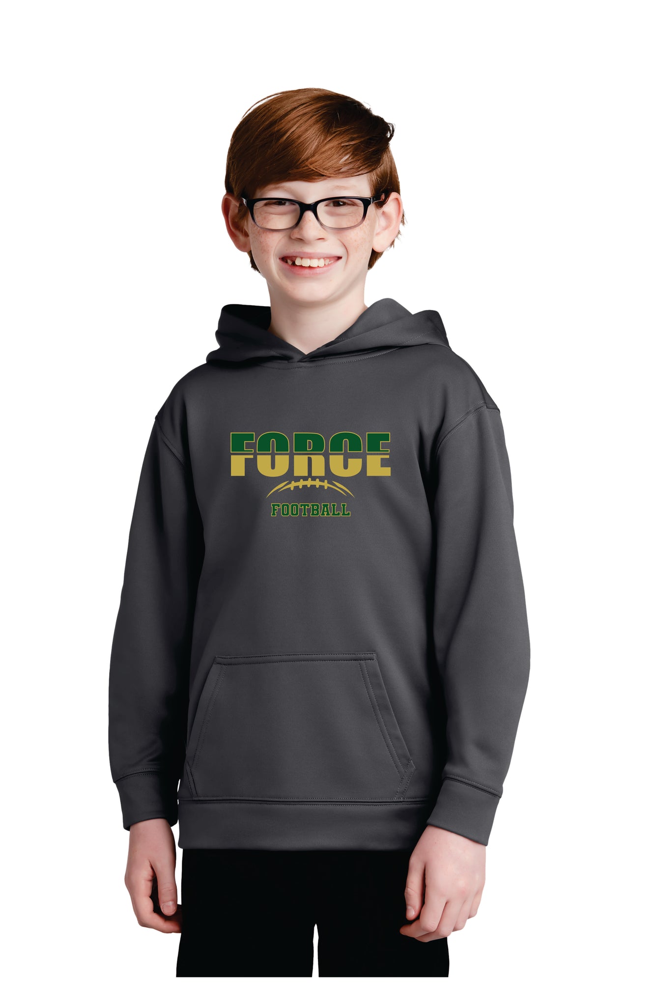 Force Football Kids Moisture Wicking Hoodie