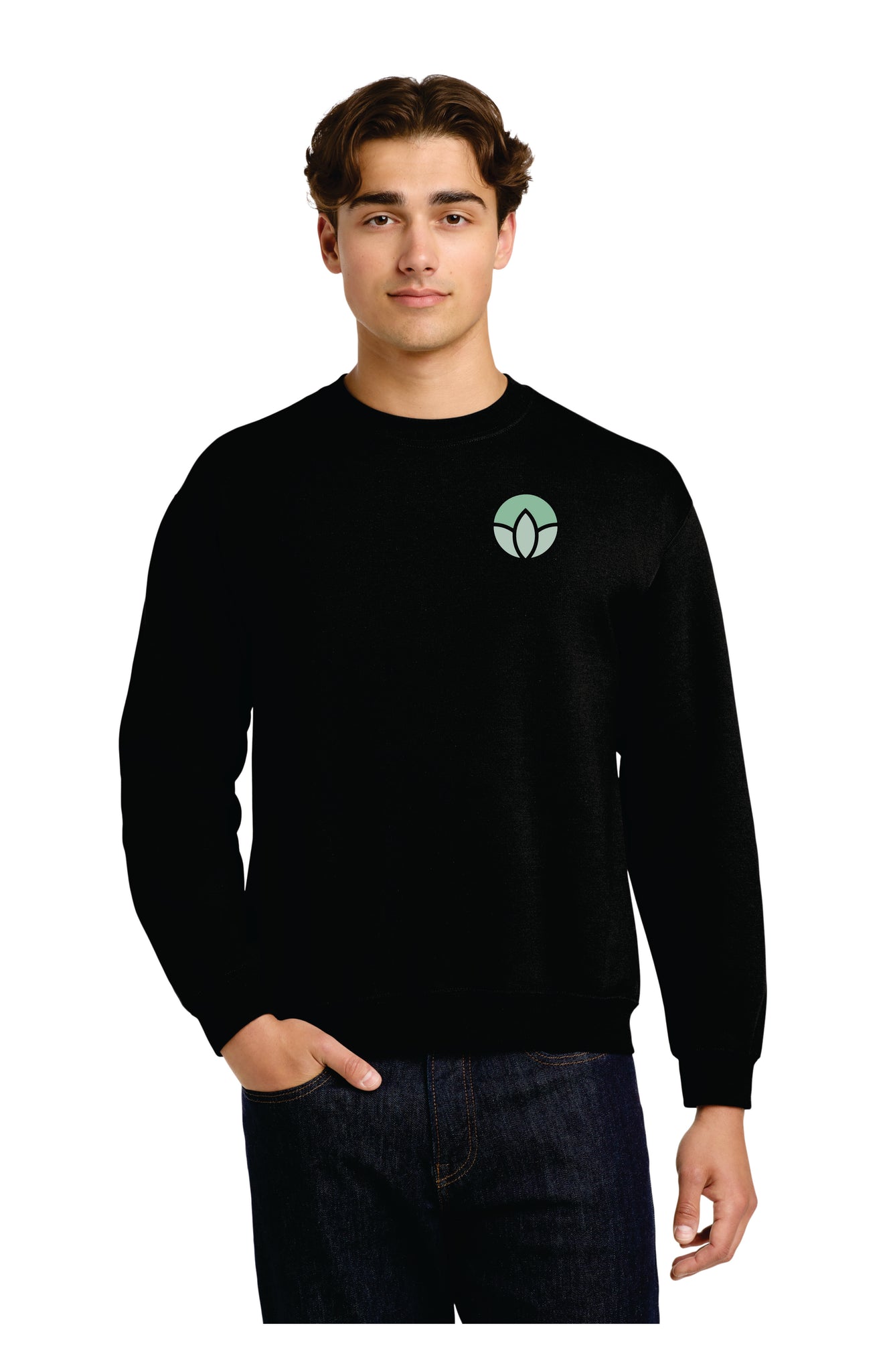 Lotus Crewneck Left Chest Logo